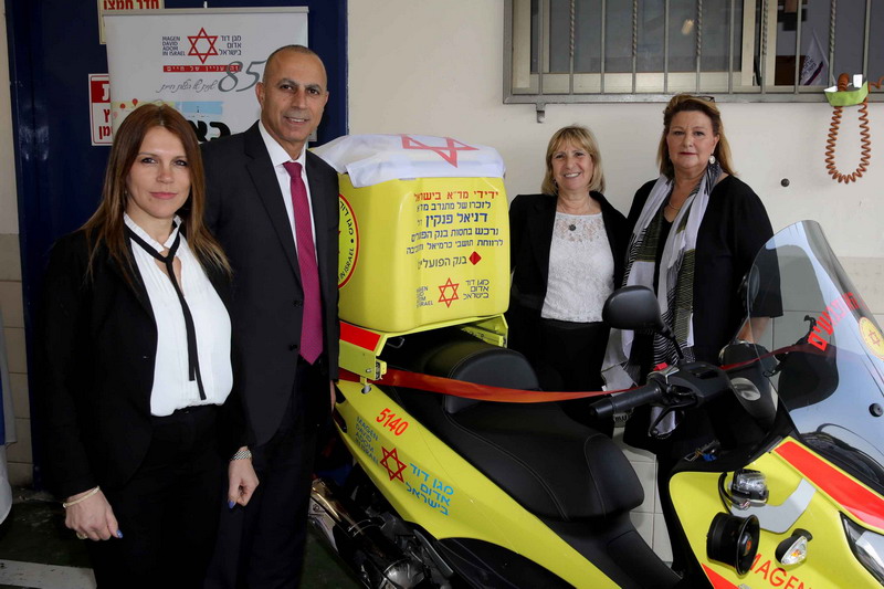 נחנך אופנוע חירום של מד"א בעיר כרמיאל