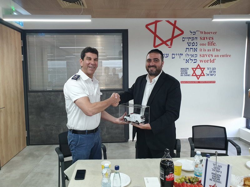 "התרשמתי מהמפעל האדיר של מד"א שהולך ומתרחב"
