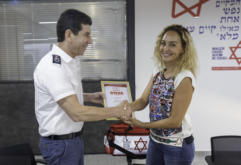 מירי בוהדנה סיימה קורס מגישי עזרה ראשונה של מד״א