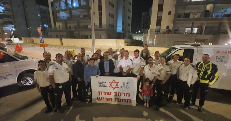 נקודת הזנקה ואמבולנס קהילתי חדש של מד"א נחנכו בחריש