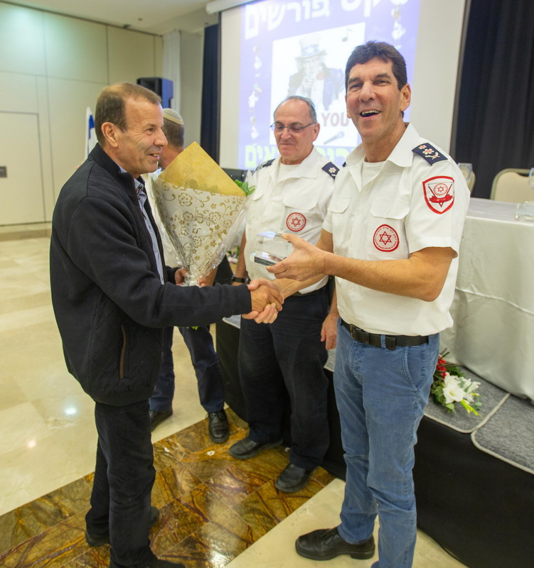 טקס פרידה לעובדי מד"א שיוצאים לגימלאות