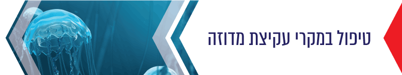 טיפול במקרי עקיצת מדוזה