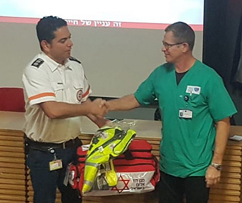 מנהל המלר"ד בברזילי הצטרף לכונני מד"א