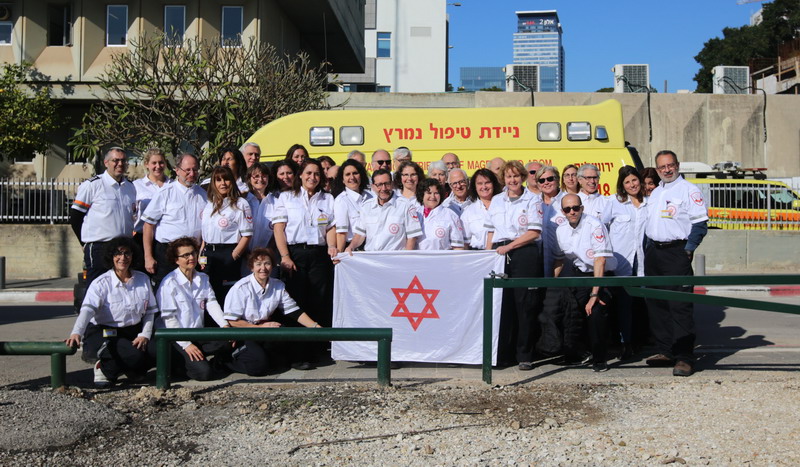 40 רופאים מצרפת עברו השתלמות במגן דוד אדום
