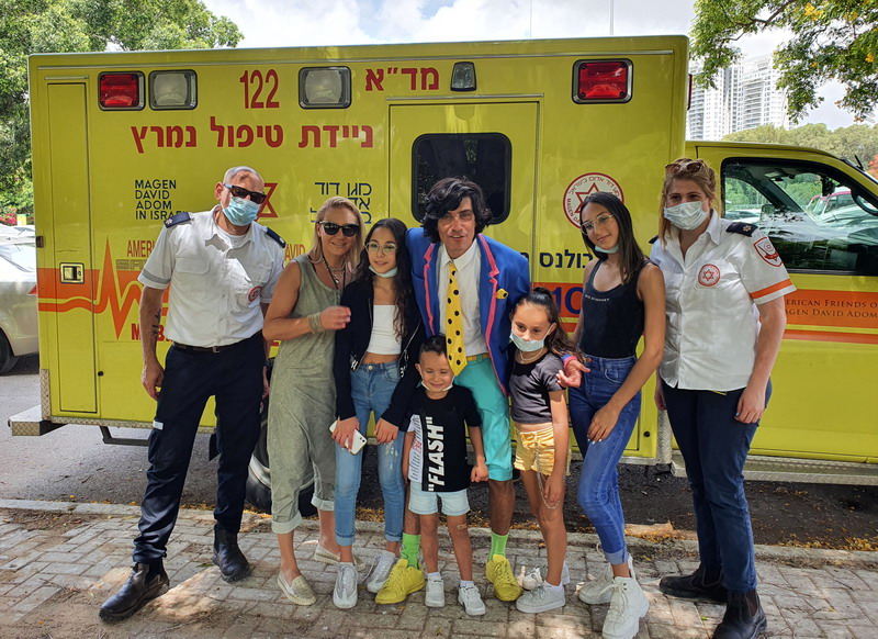 בזכות אמבולנס המשאלות של מגן דוד אדום הוגשם חלומו של ילד 