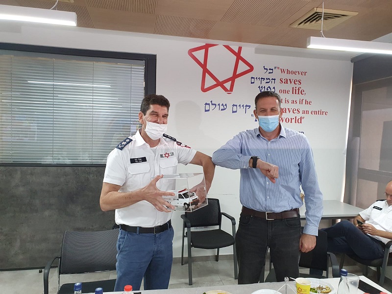 ח"כ מתן כהנא בביקור במוקד מד"א:
