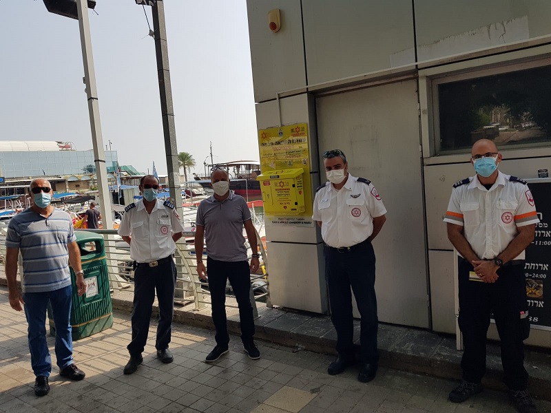 מכשיר דפיברילטור של מד"א הוצב בטיילת טבריה
