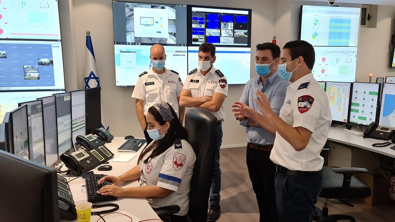 יו"ר ועדת הכנסת בביקור במוקד הלאומי של מד"א: