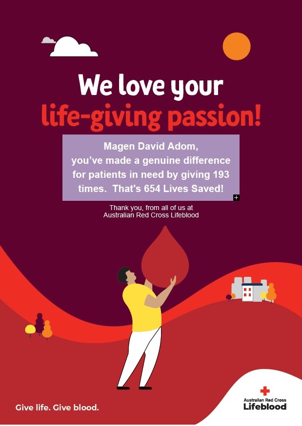 MDA Australia Blood Drive