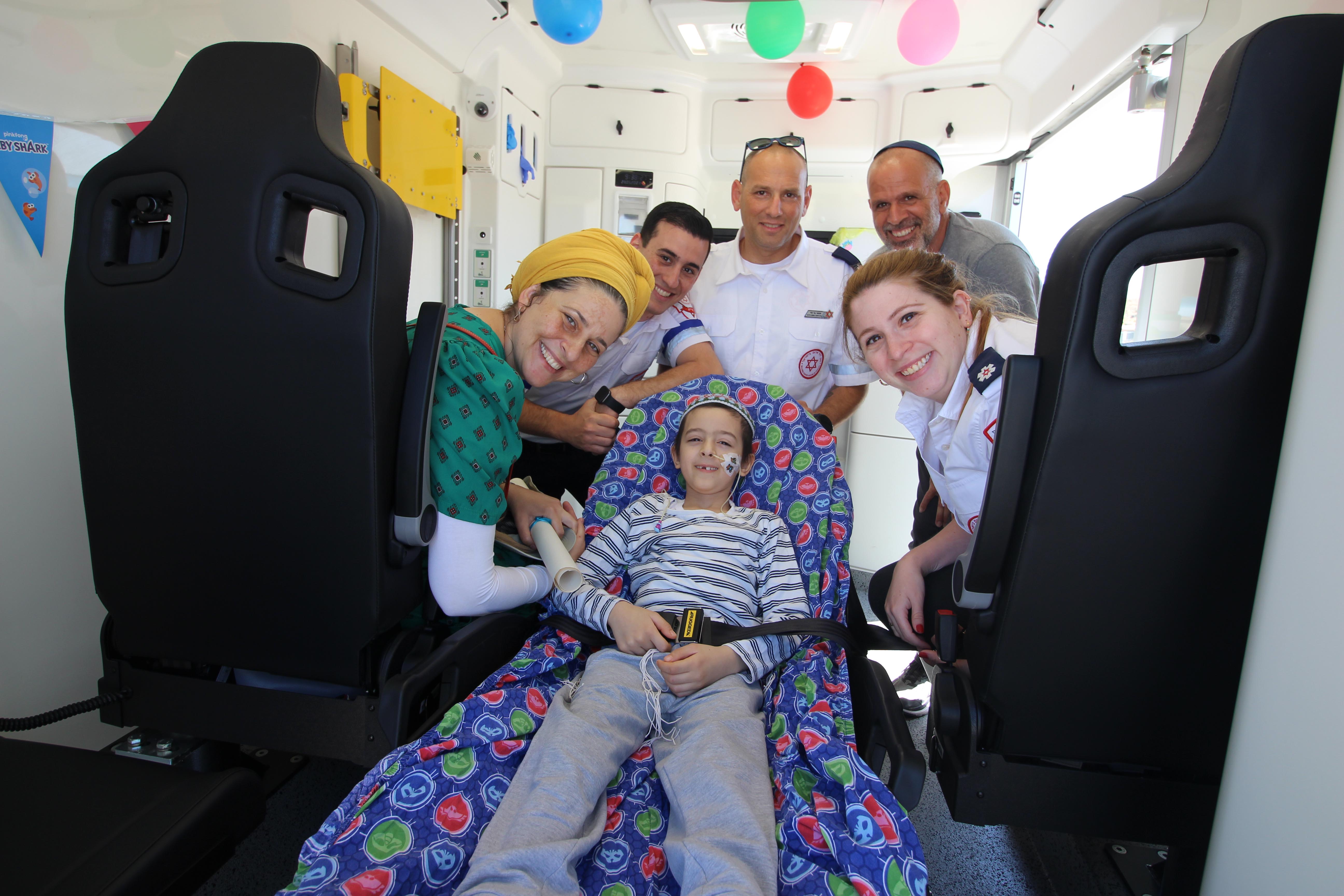 MDA's New Wish Ambulance Launched on a Special Voyage