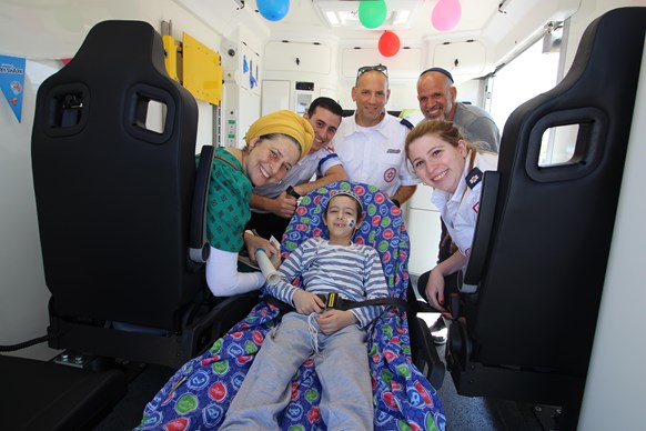 Rafael Yotam in the new Wish Ambulance