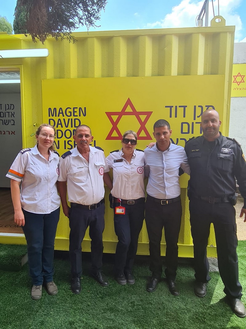 נחנך מבנה חדש לנקודת ההזנקה של מגן דוד אדום באלפי מנשה
