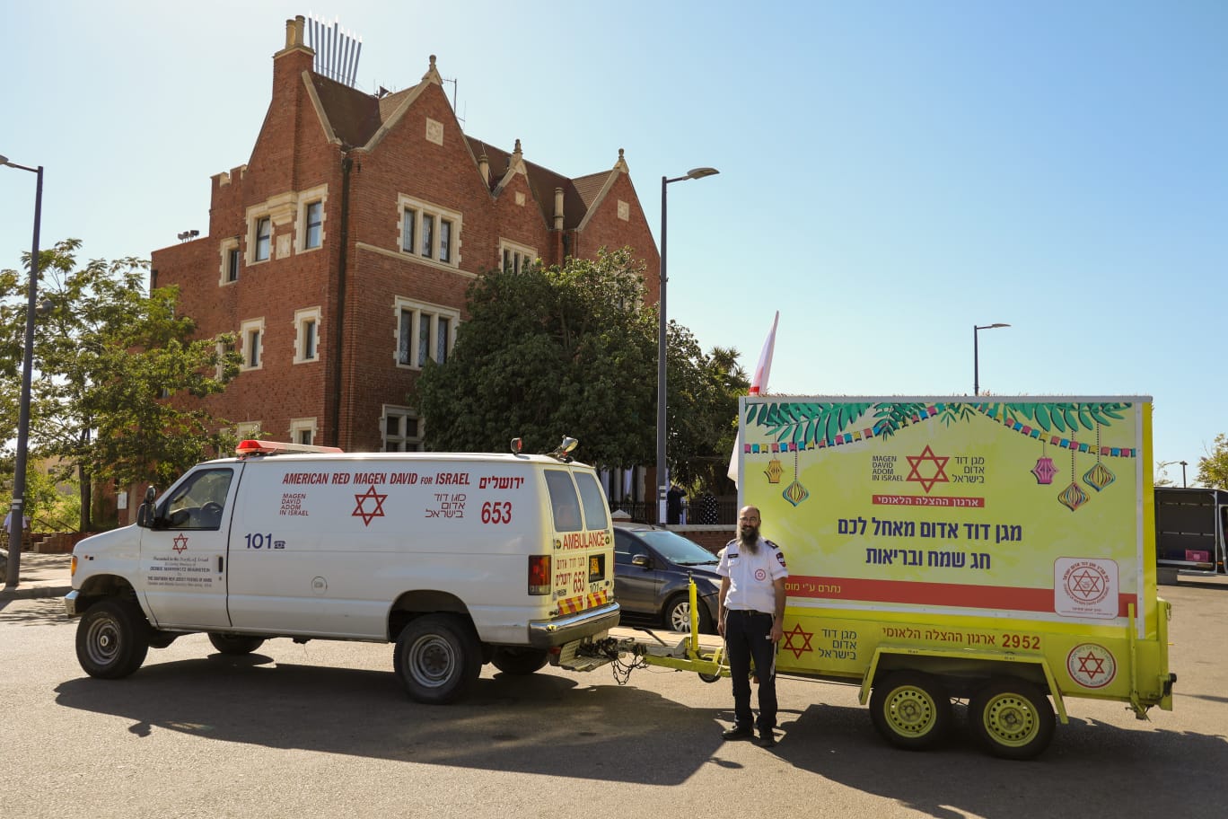 The special holiday operation of the MDA ambulance driver