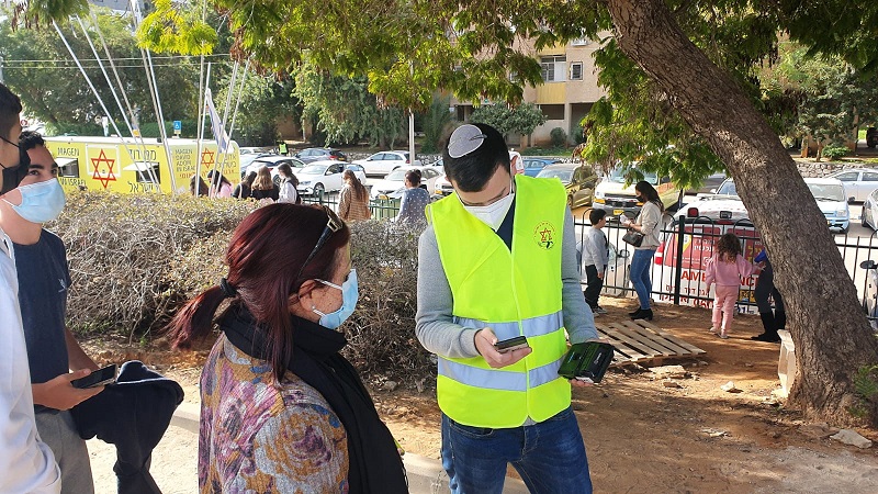 חניכי המכינות מתגייסים לסייע במערך בדיקות הקורונה
