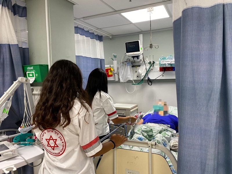 מתנדבי מד״א בפעילות הומניטרית לזיכרה של לוחמת מג״ב שיראל אבוקרט ז״ל שנרצחה בפיגוע בחודש מרץ האחרון