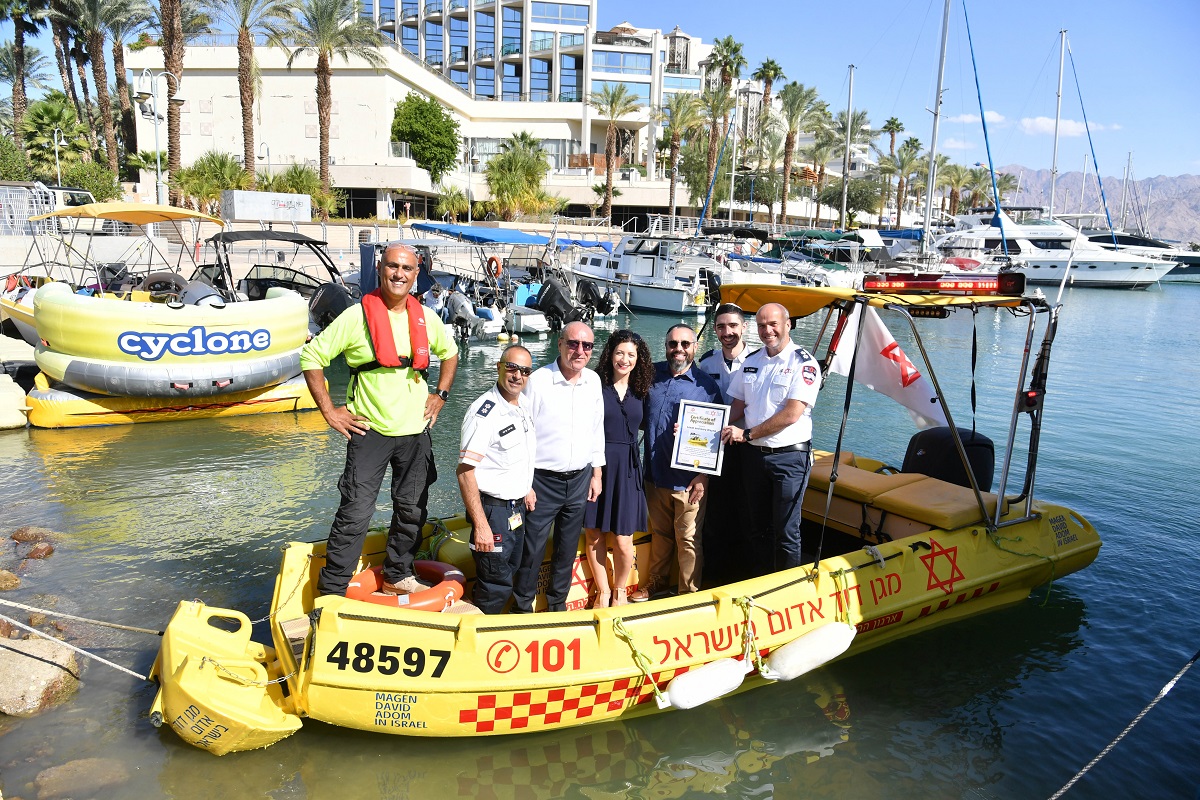 התקיים טקס לתורמי סירת הים-בולנס של מד"א באילת