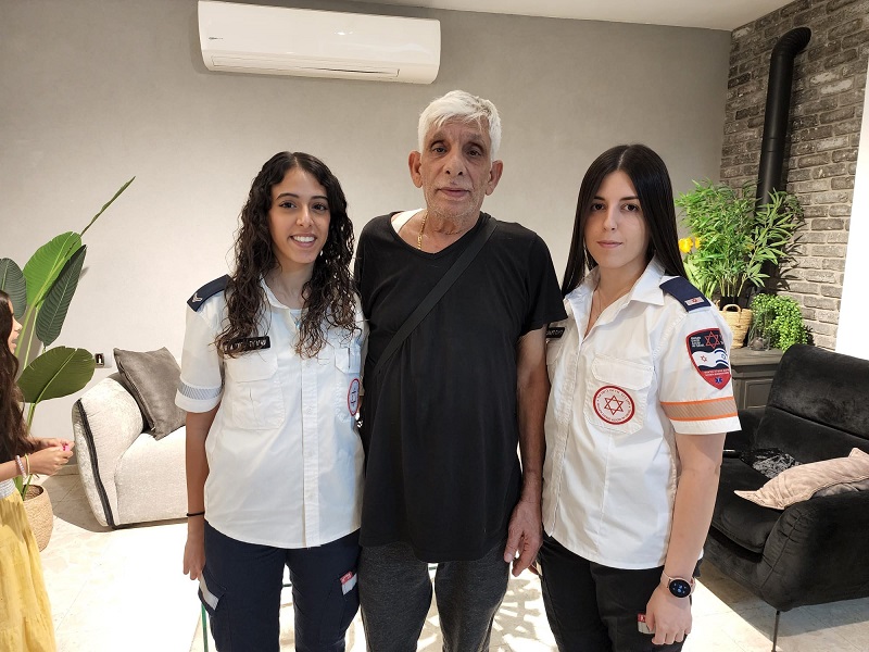 התמוטט ברחוב וניצל בזכות פעולות החייאה