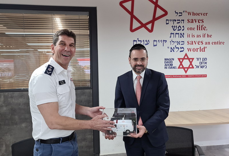 סגן יו"ר הכנסת ח"כ אוריאל בוסו בביקור במד"א