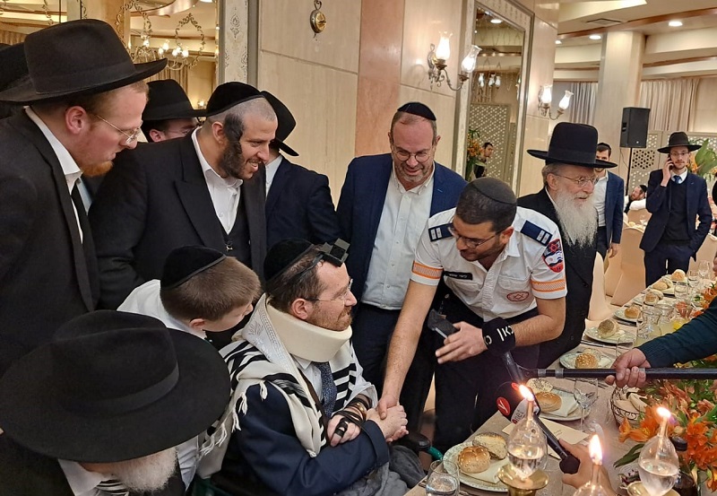 פרמדיק מד״א השתתף בטקס הברית של משפחת פלאי