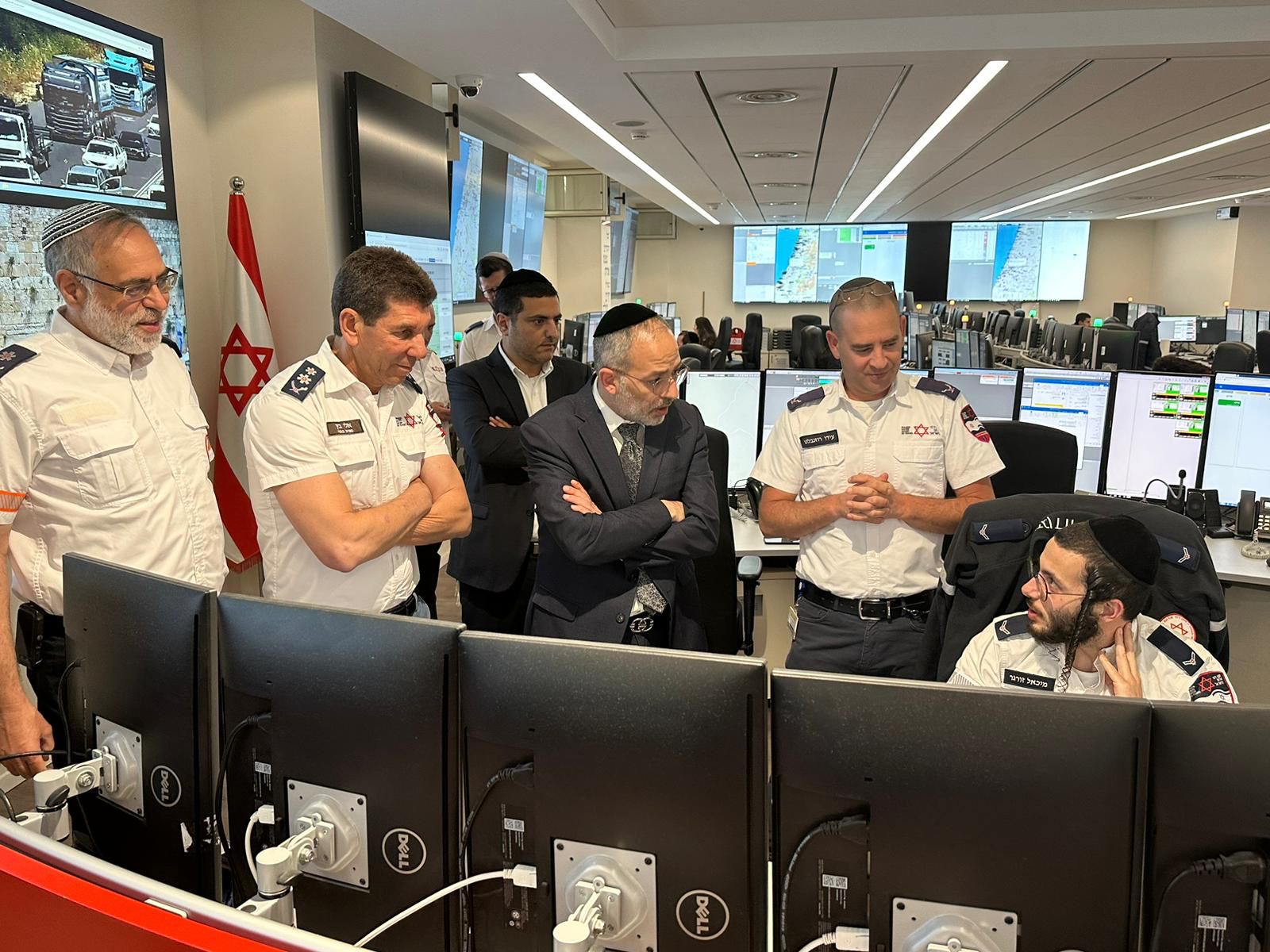 MK Erez Malul visits Magen David Adom 