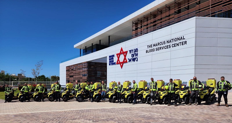 43 אופנועי חירום חדשים מצטרפים למערך האופנועים של מד"א