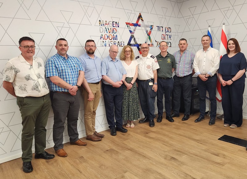 המשלחת מאירלנד תלמד על היערכות וטיפול בחירום