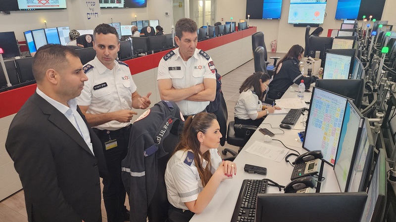 חבר ועדת הבריאות ח״כ אושר שקלים בביקור במגן דוד אדום: