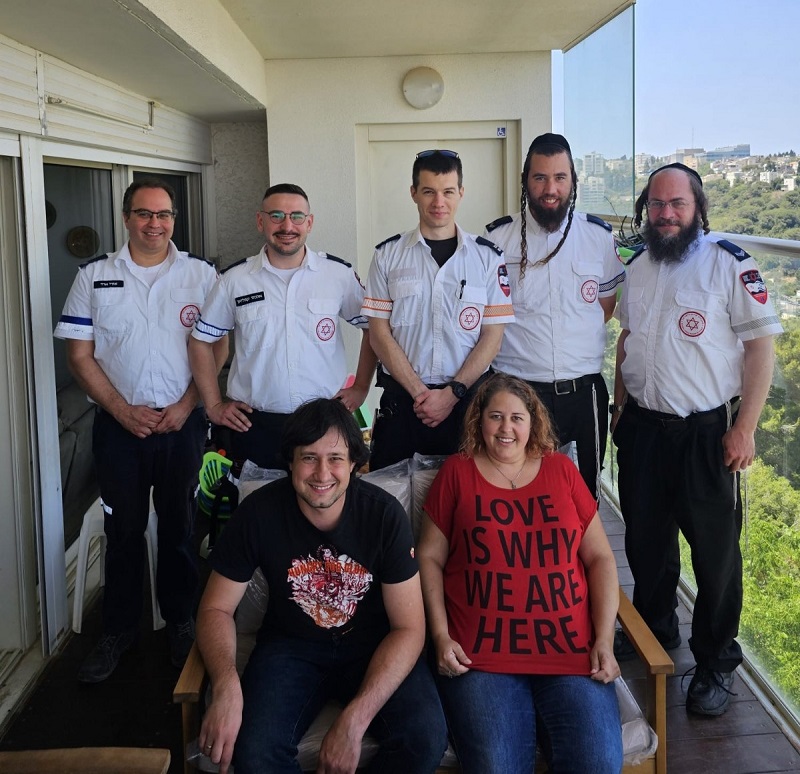 המפגש המרגש של ליבי עם צוות מד״א שהציל את חייה