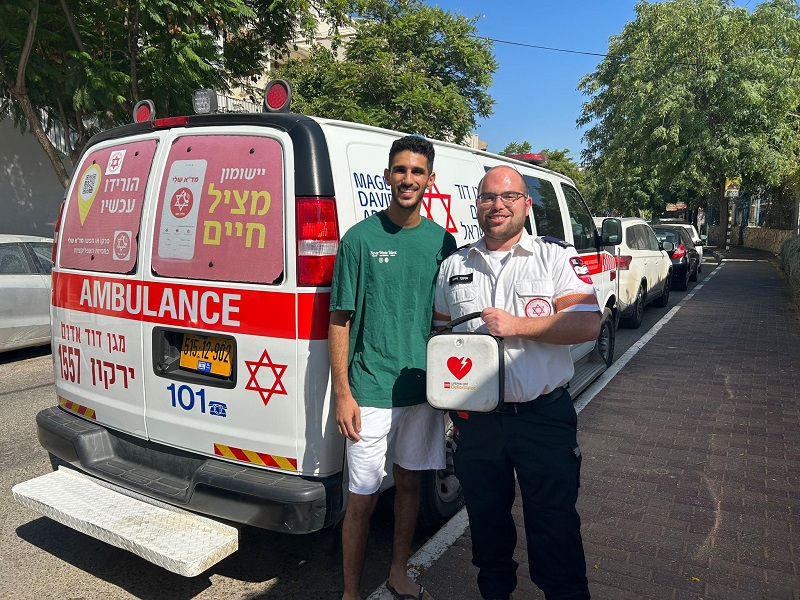 בזמן משחק הגמר לזכרו של אביו שנפטר מדום לב: