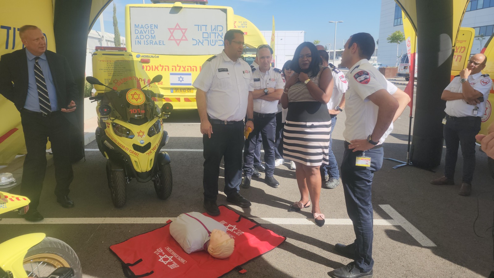 נשיאת איגוד הלב האמריקאי לשעבר ביקרה במד"א