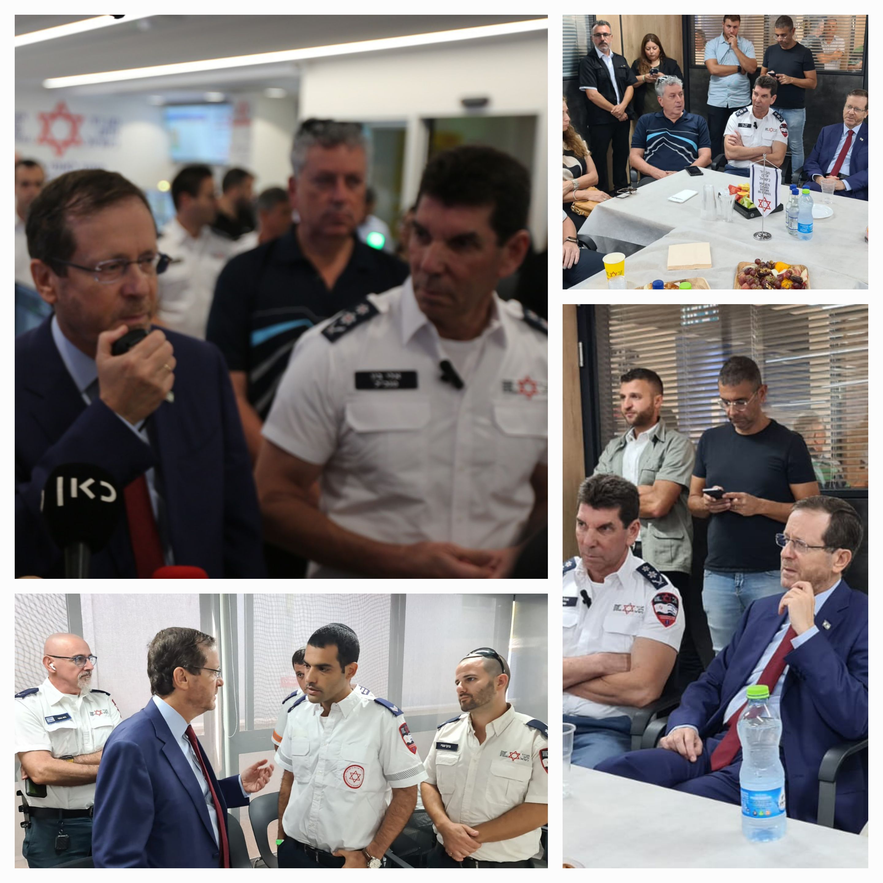 President of Israel Visits Magen David Adom 