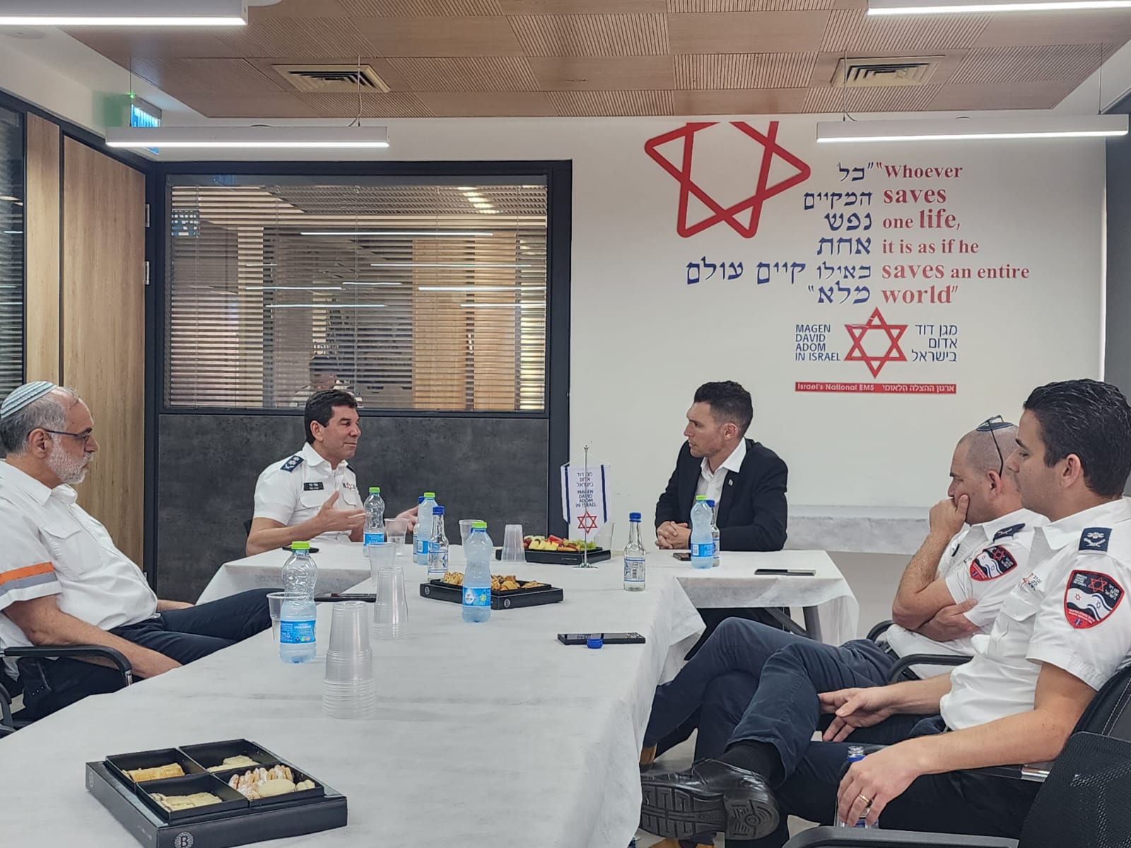 Idan Roll MK visits MDA