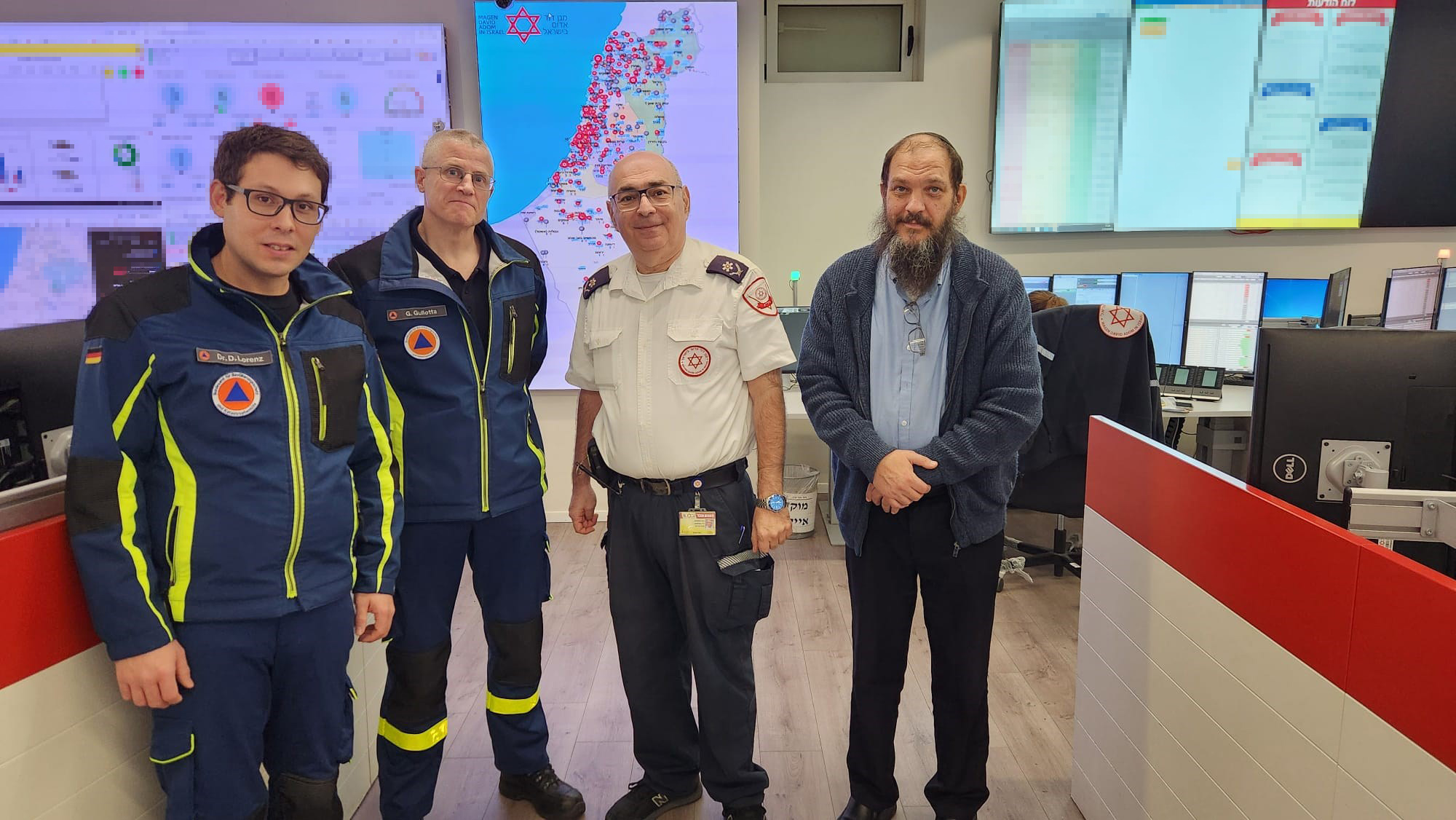 משלחת גרמנית הגיעה לסיור במד"א