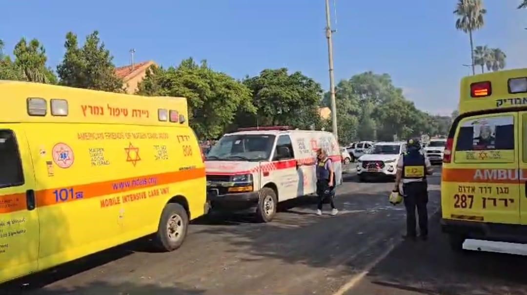 פצוע ונפגעי חרדה במטח לגזרת רמת הגולן