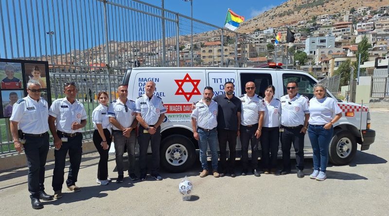 מג'דל שמס מתחדש אמבולנס חדש בסיוע הקרן לידידות