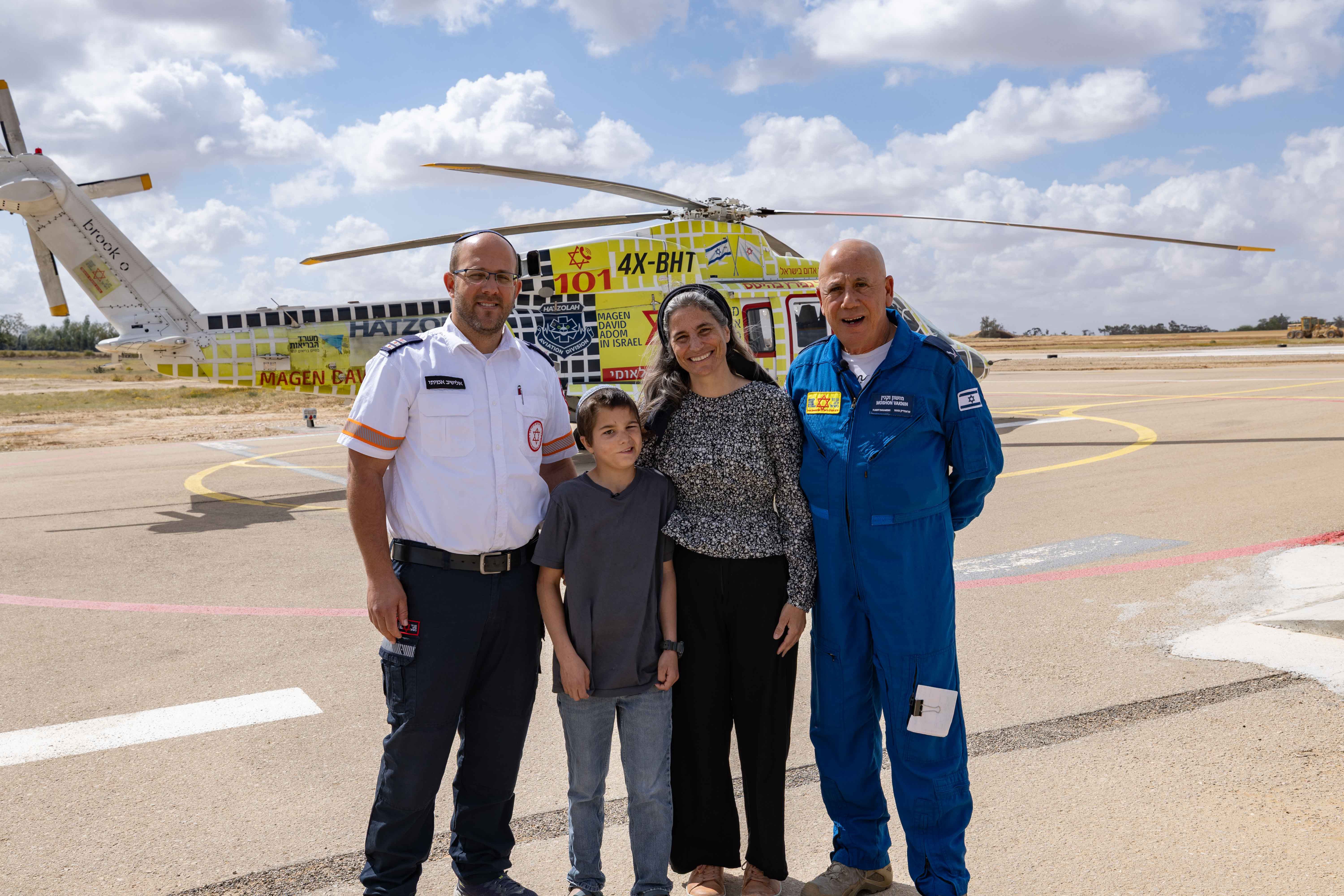 12 שנה אחרי: חוגג בר מצווה עם צוות מד"א שהציל אותו
