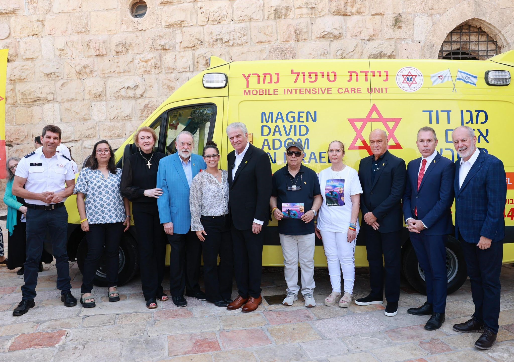 טקס חנוכת ניידת טיפול נמרץ ממוגנת ירי חדשה