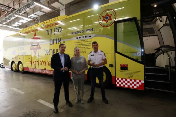 נשיא המדינה ביקר בקריית מד״א ברמלה