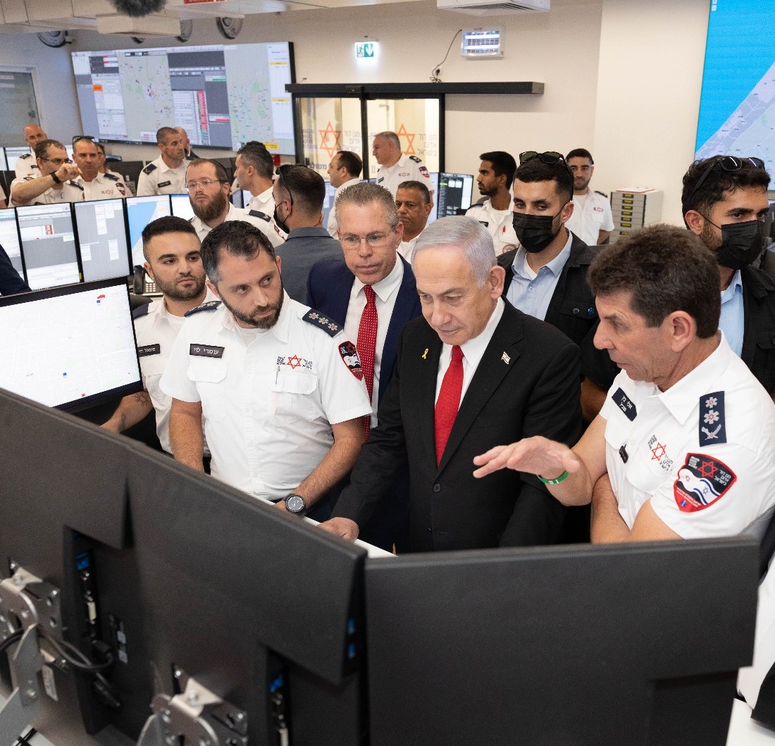ראש הממשלה בנימין נתניהו ביקר בקריית מד״א ברמלה