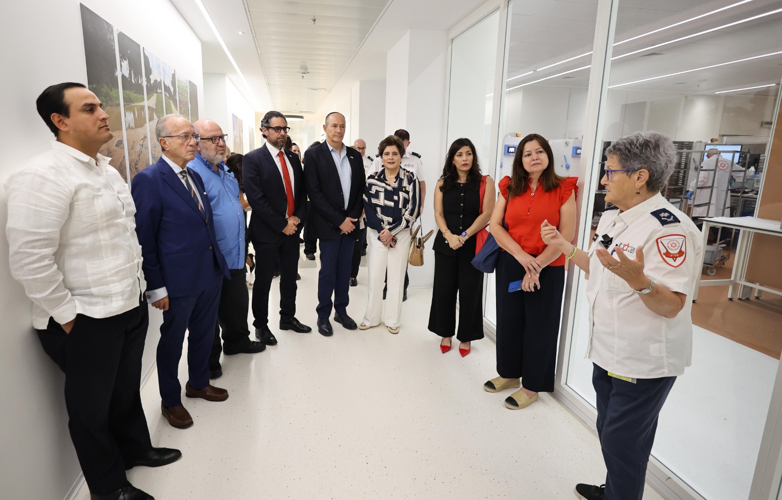לראשונה בביקור ייחודי: שגרירים ונציגים רשמיים של מדינות אמריקה הלטינית המוצבים בישראל הגיעו לקריית מד"א