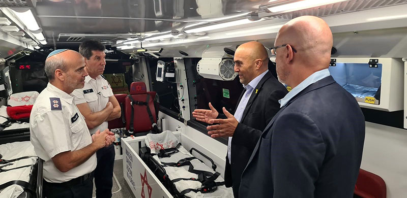 French Ambassador Visits Magen David Adom’s Cutting-Edge National Blood Bank in Ramla