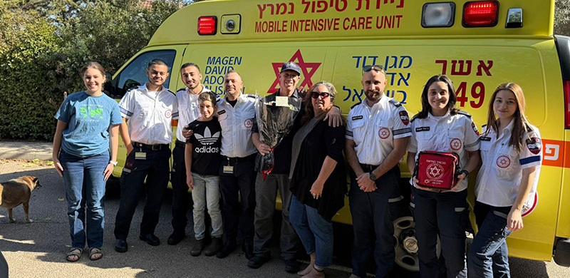 הגיבה במהירות והצילה את בעלה שלקה בדום לב