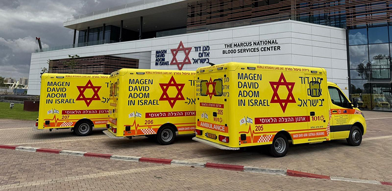 מד״א משיק 3 ניידות טיפול נמרץ חדישות עם יכולת טיפול מתקדם ב-2 נפגעים בו זמנית