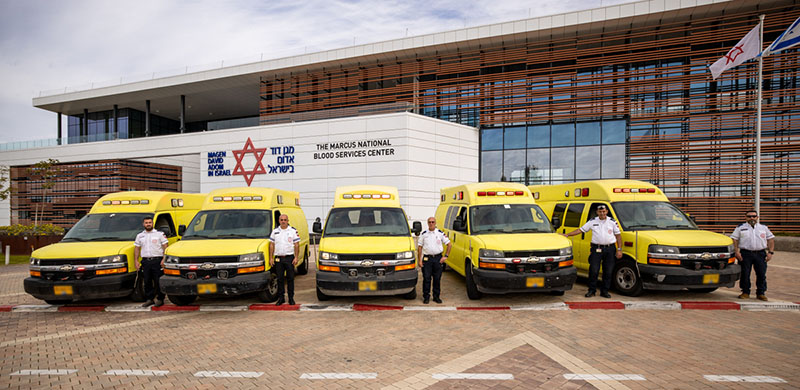 Five Magen David Adom ambulances were transferred to support Druze and Christian communities